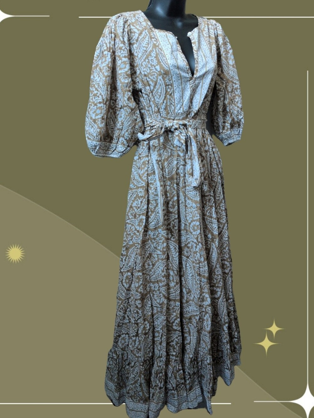 ✨Marea House Dress in Tinsel Limoges print size small